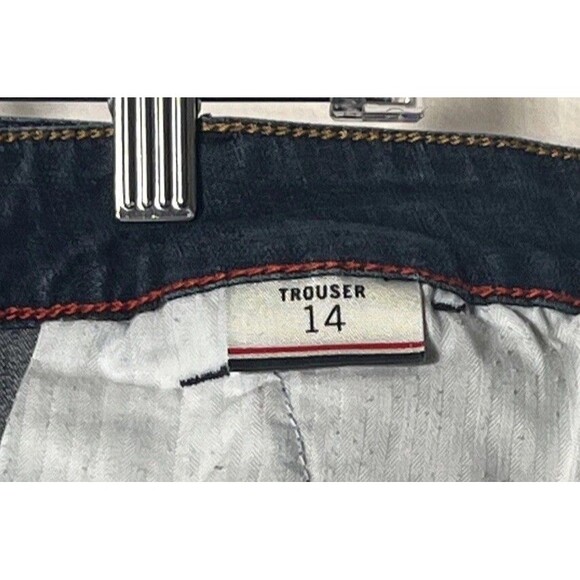 Tommy Hilfiger Women's Trouser Blue Denim Straight Leg Medium Wash Jeans size 14 - Picture 10 of 13